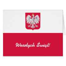 Wesołych Świąt Flaga Polski - Bandera polaca