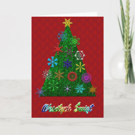 Wesolych Swiat - tarjeta de las Felices Navidad