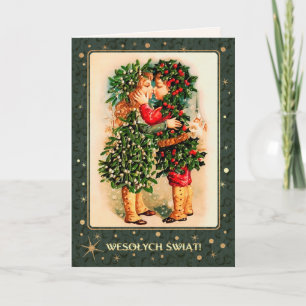 Wesołych Świąt. Tarjetas de navidad en polaco