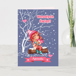Wesołych Świąt. Tarjetas de navidad en polaco