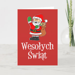 Wesolych Swift Polaco Feliz Navidad Santa