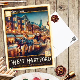 West Hartford, Connecticut | Postal de época