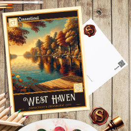 West Haven, Connecticut | Tarjeta Postal Antigua