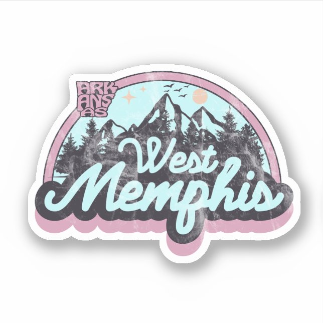 West Memphis, Pegatina de Arkansas (Anverso)