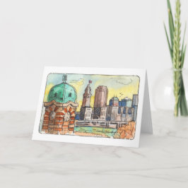 West Side Market Tower - Tarjeta plegada Cleveland