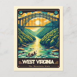 West Virginia | Postal de cosecha de espíritus pat