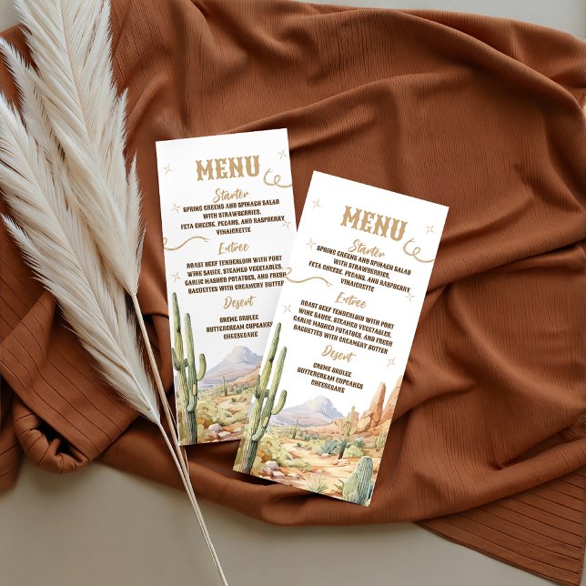 Western Baby Shower Menu Card (Subido por el creador)