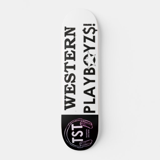 WESTERN PLAYBOYZ$! SKATEBOARDS / JMT SKATEBOARDS (Anverso)