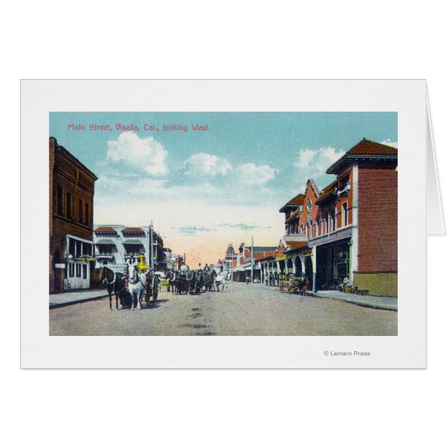 Western View from Main StreetVisalia, CA (Anverso (Horizontal))