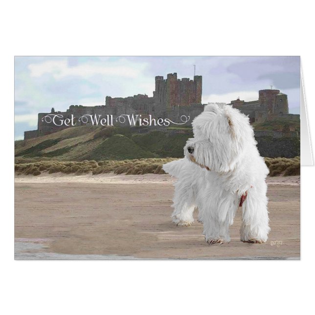 Westie en el Castillo de Bamburgh (Anverso (Horizontal))