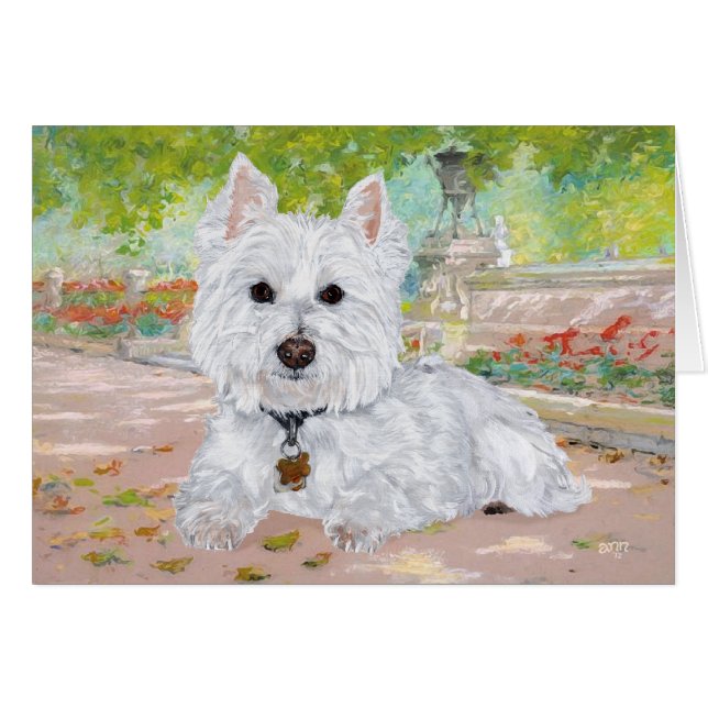 Westie en el Parque (Anverso (Horizontal))