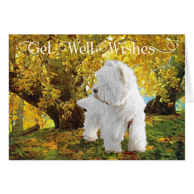 Westie en Golden Woods (Anverso (Horizontal))