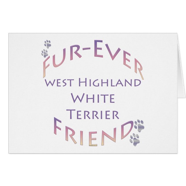 Westie Furever Friend (Anverso (Horizontal))