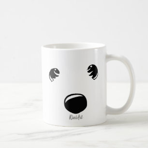Westie hace frente a la taza