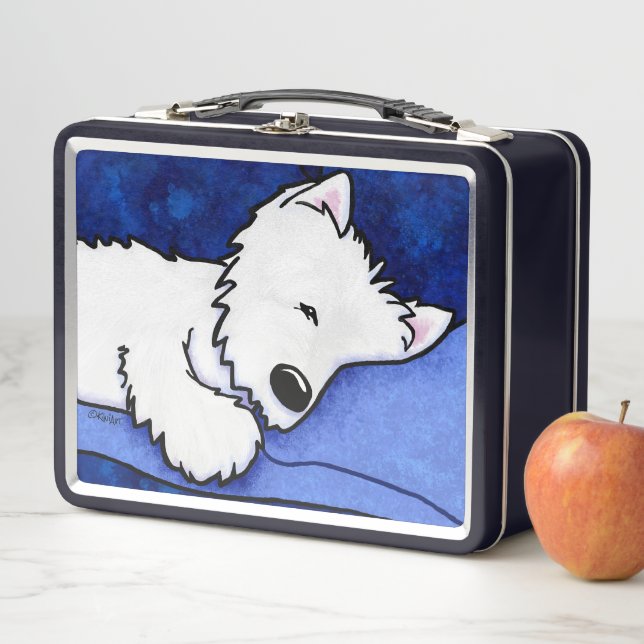 Westie Sleeper KiniArt (In situ)