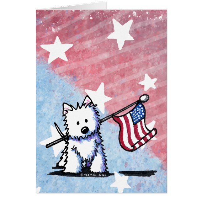 Westie terrier 4 de julio (Frente)