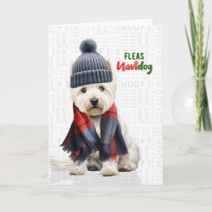 Westie Terrier Divertidas Pulgas Navidog Navidad