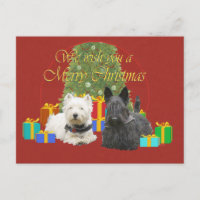 Westie y Scottie Feliz Navidad