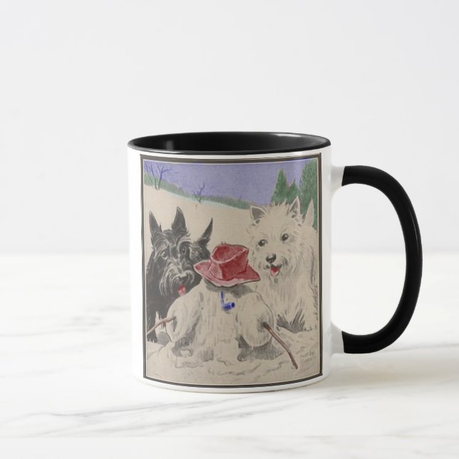 Westie y taza del escocés (Derecha)