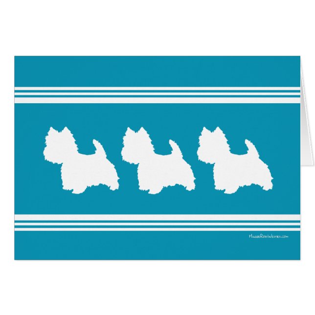 Westies turquesa (Anverso (Horizontal))