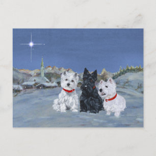 Westies y una Navidad Scottie