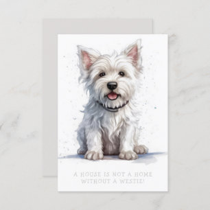 Westiky Cheeky Cute Greeting Aniversario de la tar