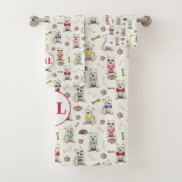 Westis blancos con accesorios Monograma caprichoso