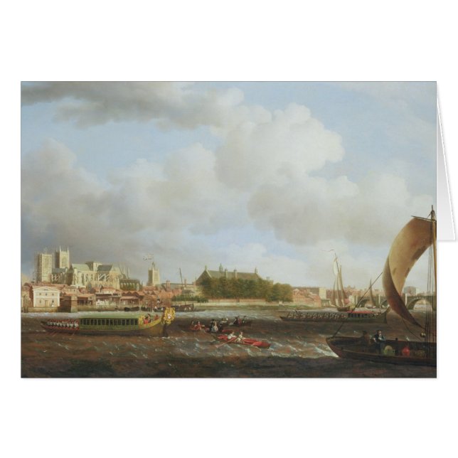 Westminster de Lambeth, con el barg ceremonial (Anverso (Horizontal))