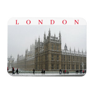 Westminster de Londres en el imán de la nevera de