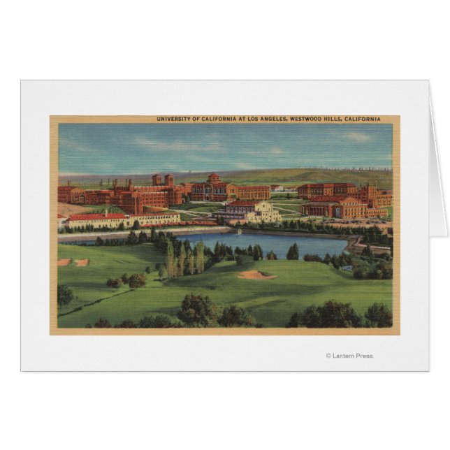 Westwood Hills, CA - Vista del campus U.C.L.A. (Anverso (Horizontal))