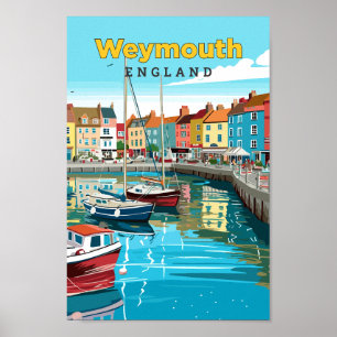 Weymouth Inglaterra Viajes Arte Ilustracion Vintag