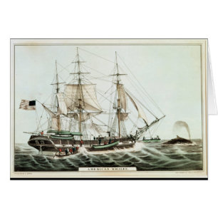 Whaler americano, grabado por el curtidor de