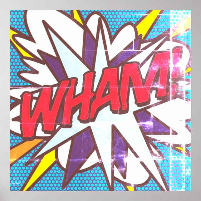 WHAM Diversión Retro Cómic Arte Pop (Frente)