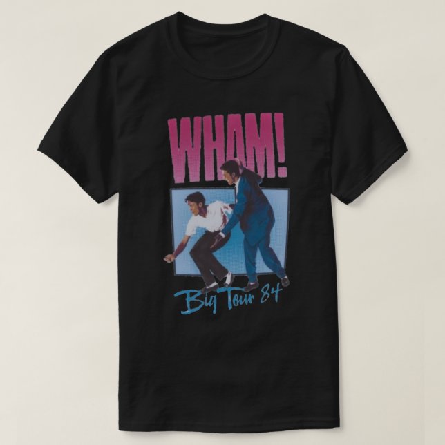 ¡Wham! Gran Tour y camiseta clásica x27;84 (Diseño del anverso)