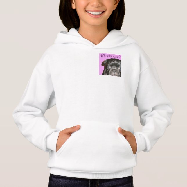 Whatcha Eatin Chica Fleece Zip Hoodie (Anverso)