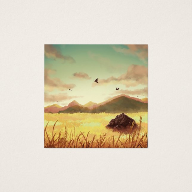 Wheat fields at sunrise (Anverso)