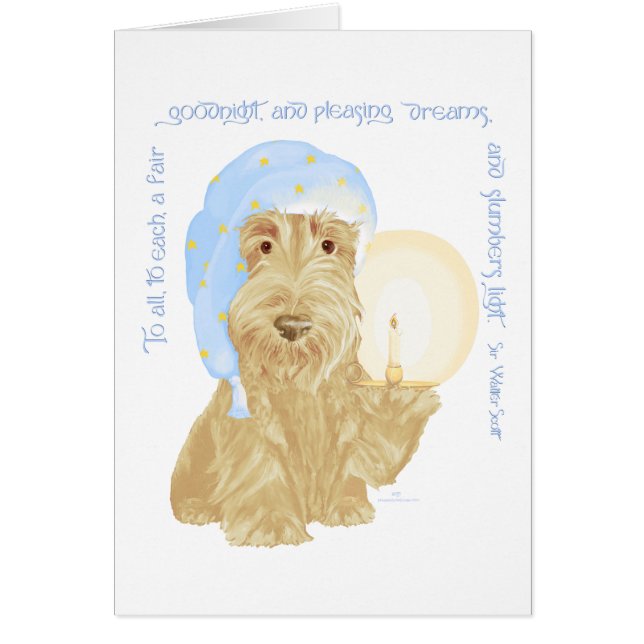 Wheaten Scottie Buenas noches (Frente)