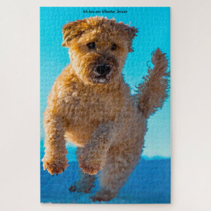 Wheaten Terrier Dog Jigsaws. Rompecabezas