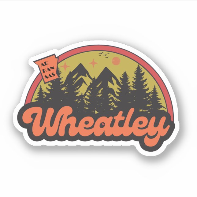 Wheatley, Arkansas  Pegatina (Anverso)