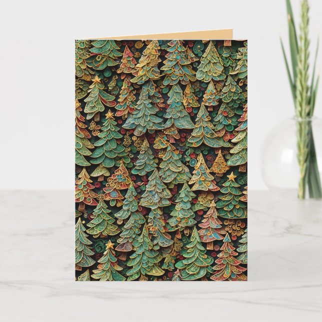 Whimsey de los bosques de árboles de Navidad (Anverso)