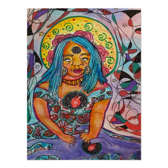 Whimsical Abstract Graffiti Poster | k9 Spirit (Anverso)