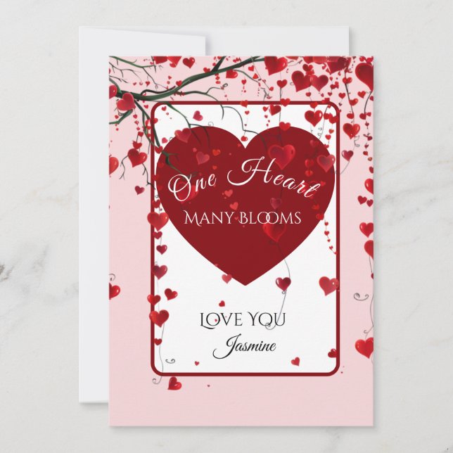 Whimsical Blooming Hearoming Valentine (Anverso)