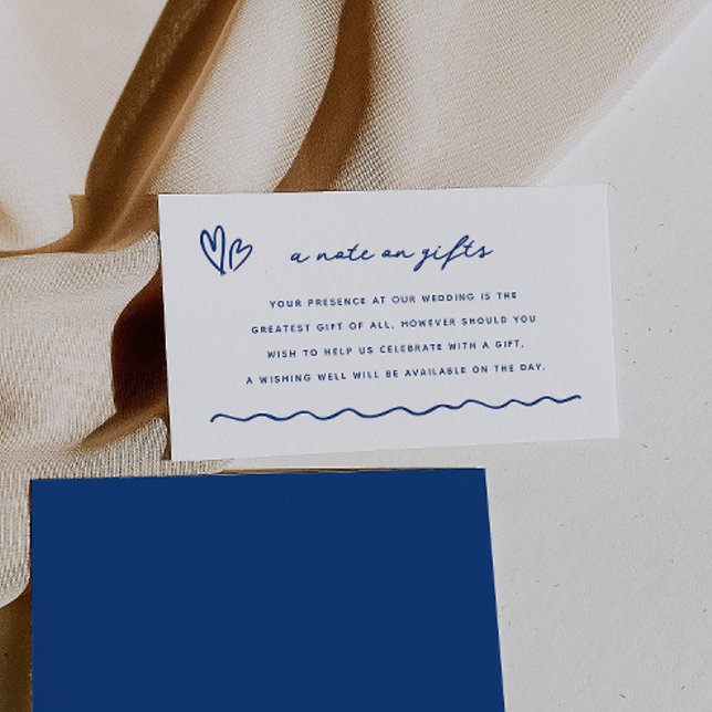 Whimsical Blue Doodle Una Nota Sobre Los Regalos (Subido por el creador)