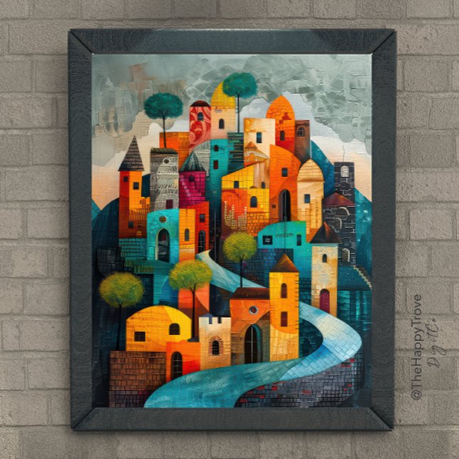 Whimsical City Arte Popular Moderno Pintura de Ace (Subido por el creador)