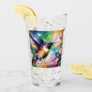 Whimsical Colorous Hummingbird Bird Personalizado