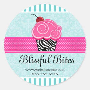 Whimsical Cupcake Panadería Sellos