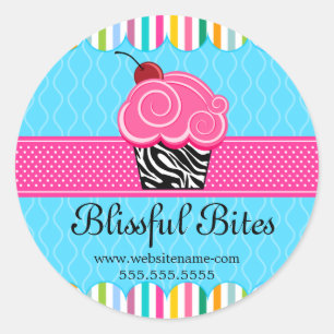 Whimsical Cupcake Panadería Sellos