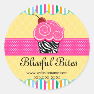 Whimsical Cupcake Panadería Sellos