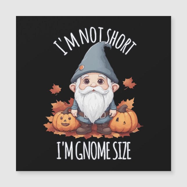 Whimsical Cute Gnome en otoño (Anverso)