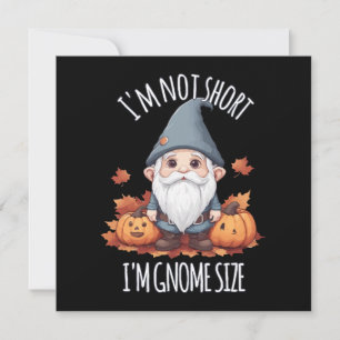 Whimsical Cute Gnome en otoño